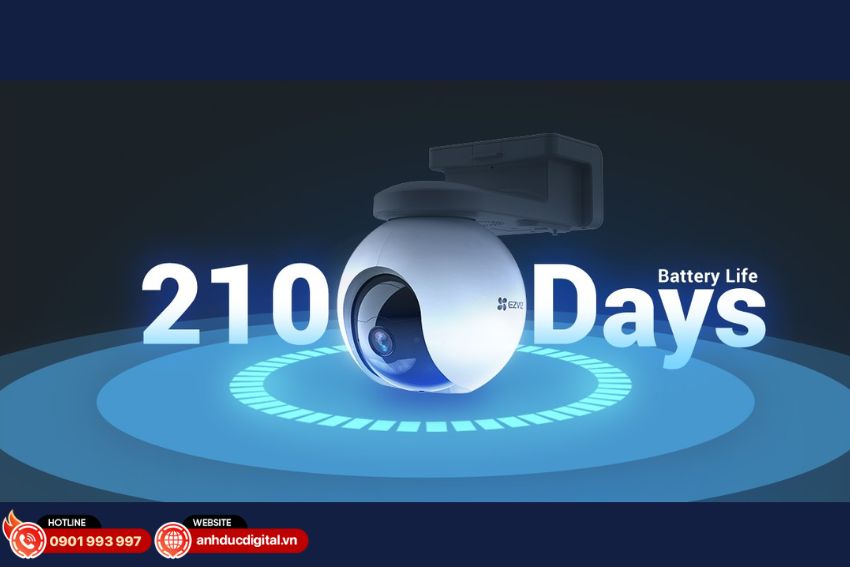 Dung lượng pin lớn, thiết kế không dây hoàn toàn