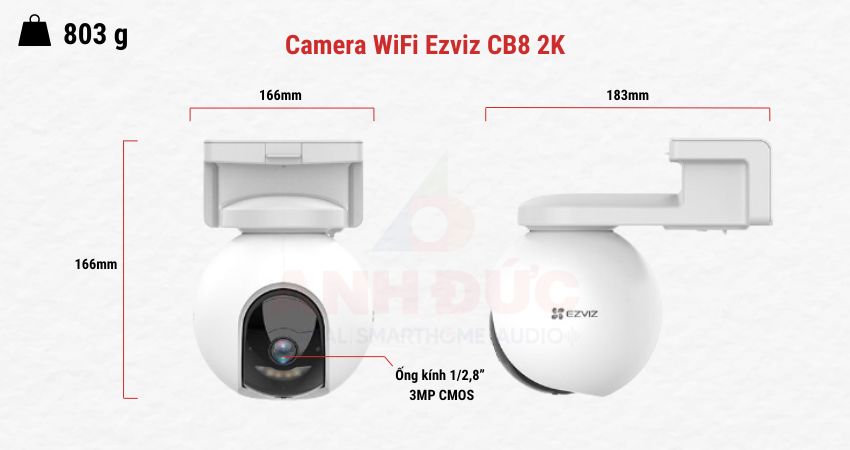 Camera WiFi Ezviz CB8 2K