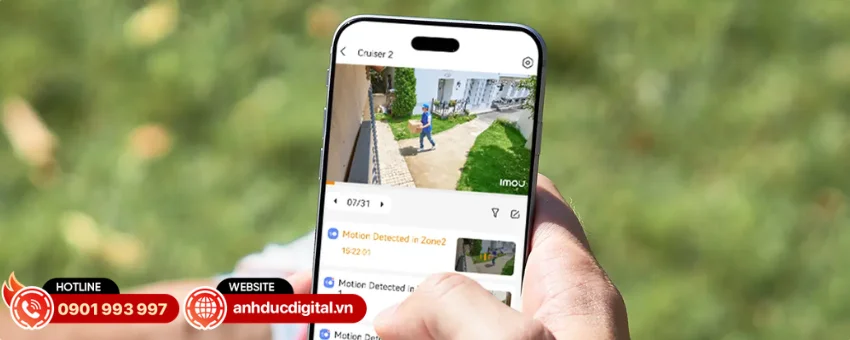 Đầu ghi Imou NVR-N110W-8A0E hỗ trợ quản l&yacute; to&agrave;n bộ hệ thống camera th&ocirc;ng qua ứng dụng Imou Life