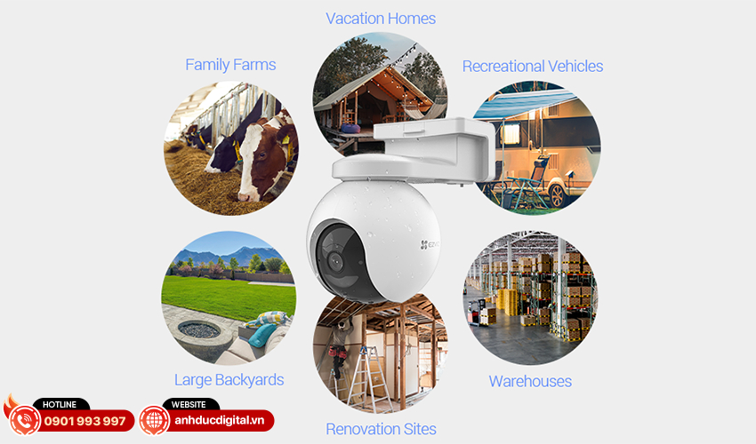 Camera 4G Ezviz EB8 2K 2