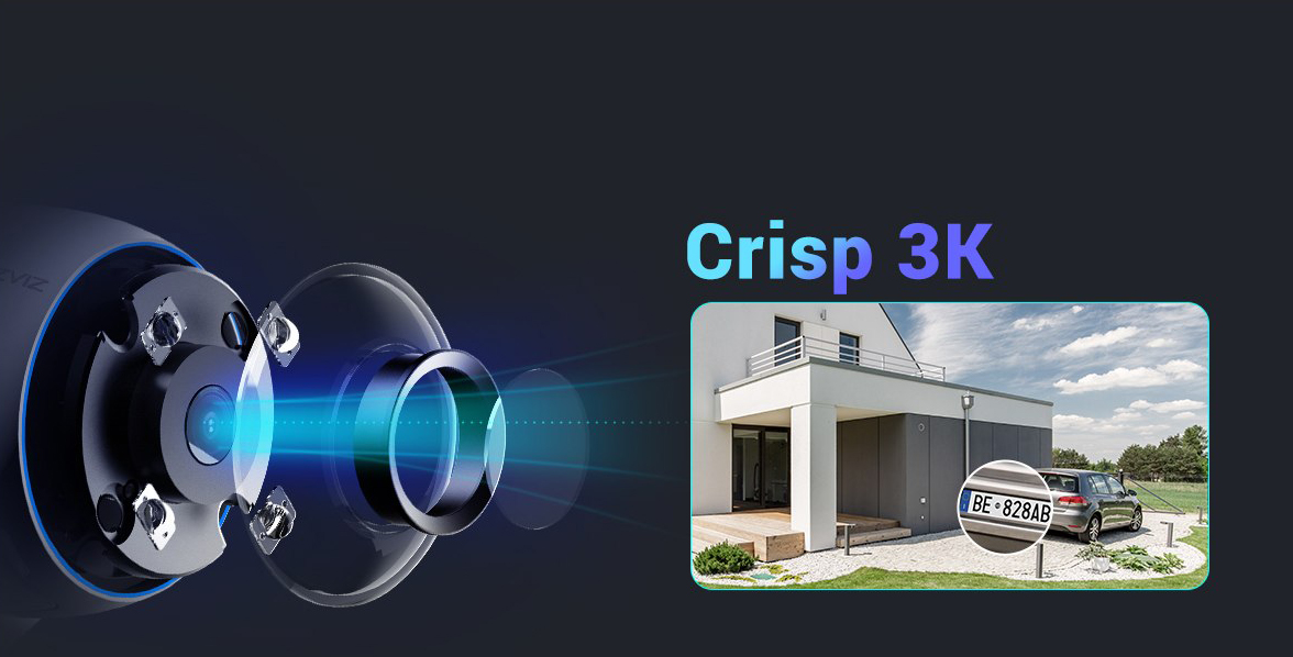 Camera Wifi Ezviz H3 3K 2