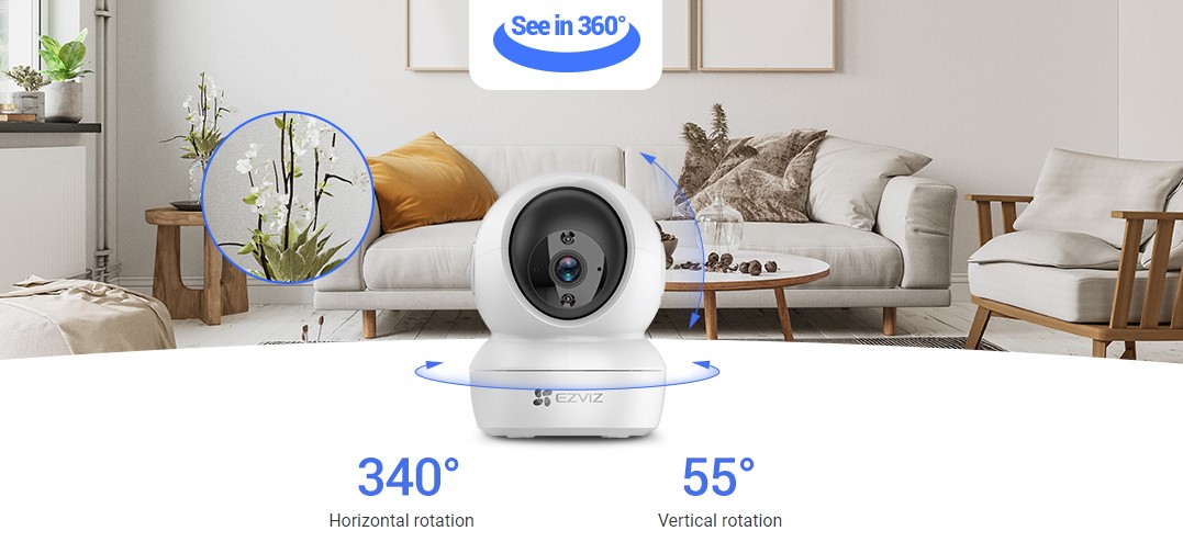 Tầm nhìn bao quát 360 độ sắc nét