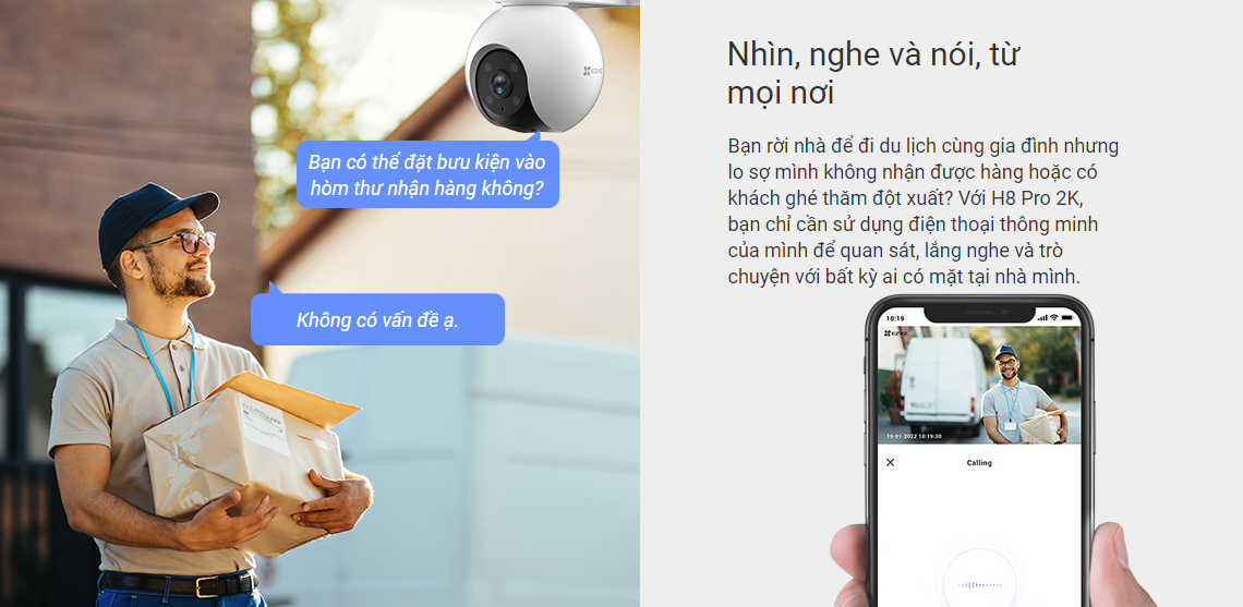 Camera Wifi Ezviz H8 2K 8