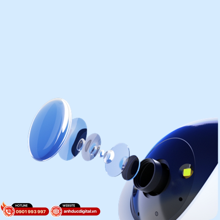 Camera quay nét trong nhà Ezviz H6C G1 3K mang đến hình ảnh chi tiết với độ phân giải 3K