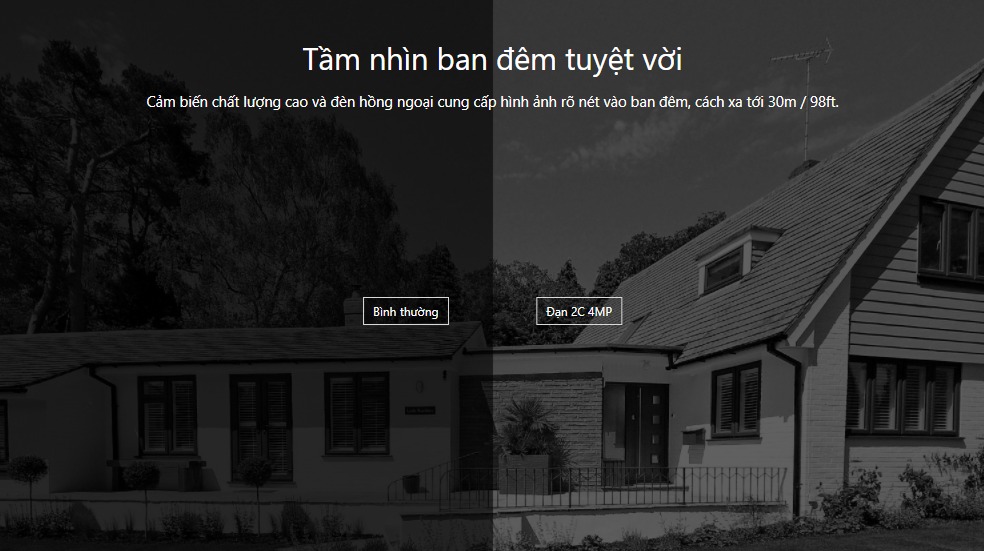 Tầm nhìn ban đêm lên đến 30m