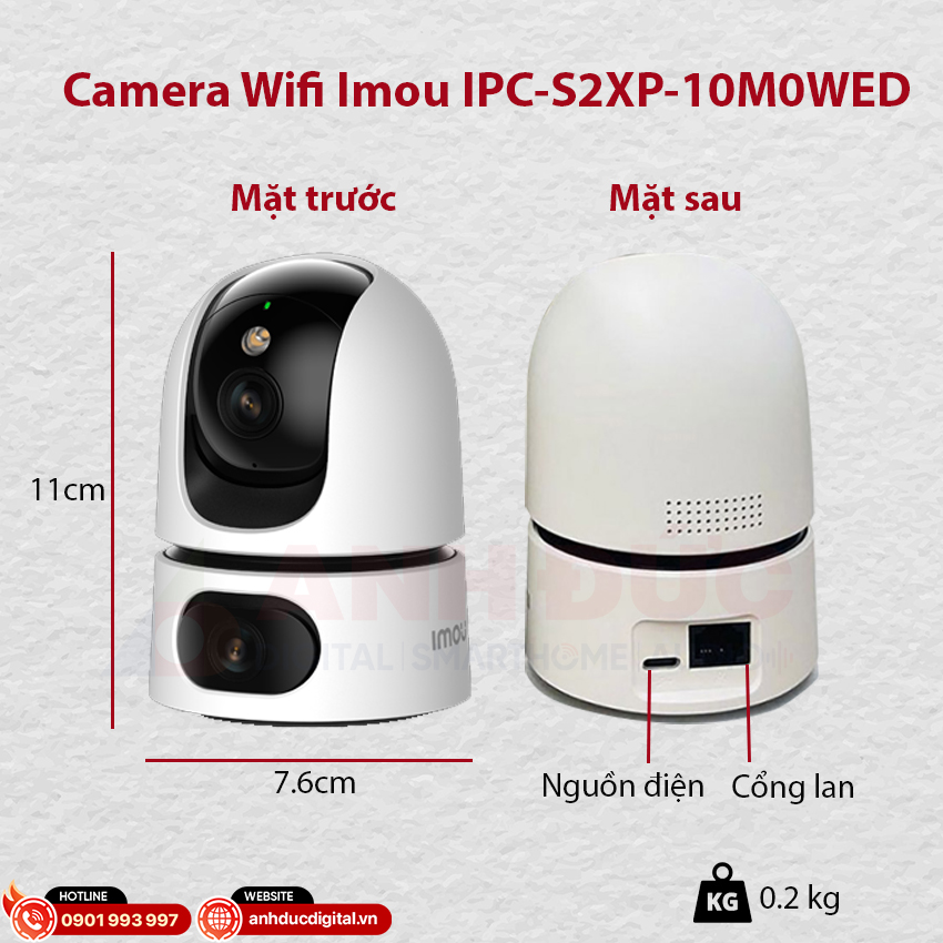 Camera Wifi imou IPC-S2XP-10M0WED tổng quan