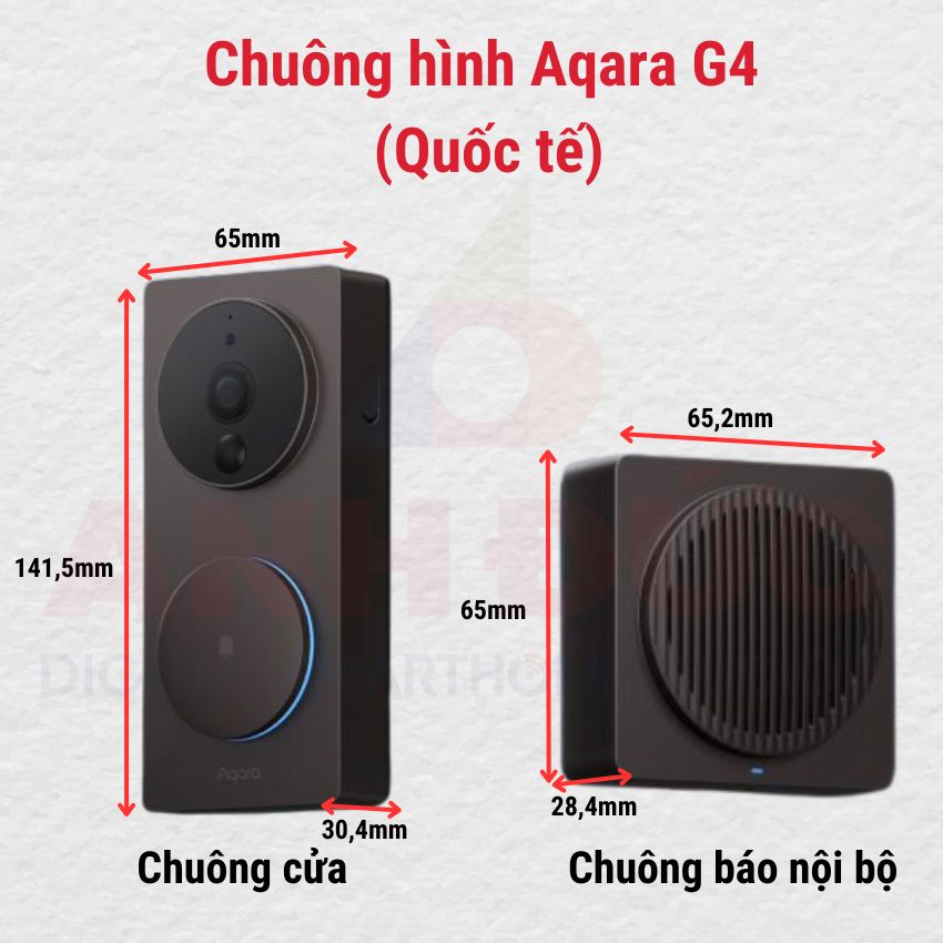 Thiết kế chuông hình Aqara G4