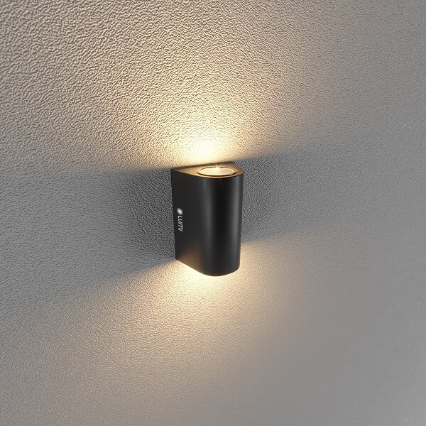 Đặc điểm của đèn Lumi gắn tường ngoài trời bán nguyệt 2*5w