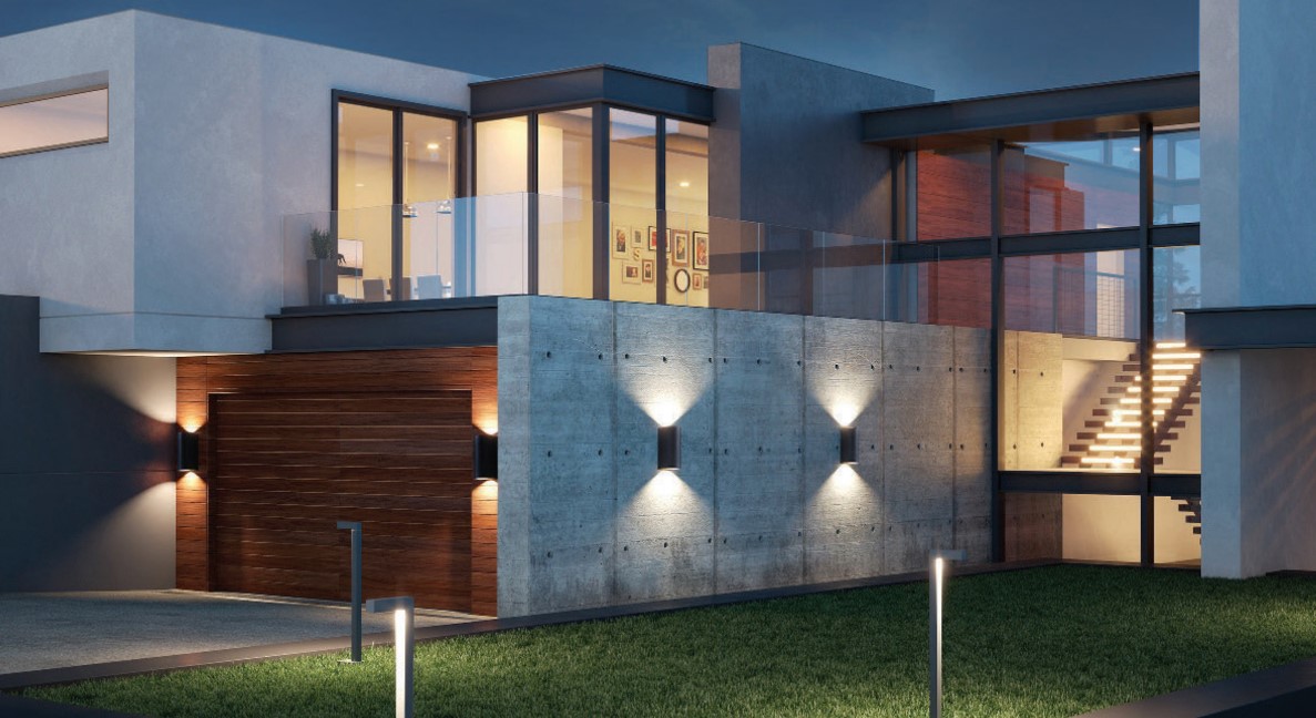 Tính ứng dụng của đèn Lumi gắn tường ngoài trời bán nguyệt 2*5w