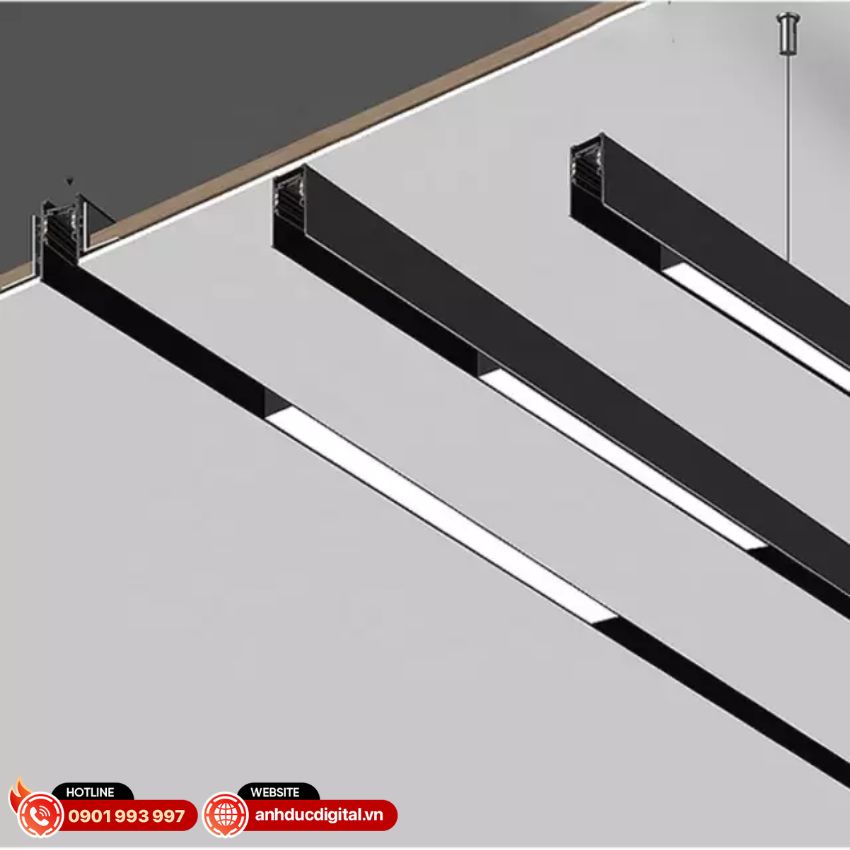lắp đặt nổi đèn ray nam châm thông minh Aqara H1 Pro - 6W 36 Độ