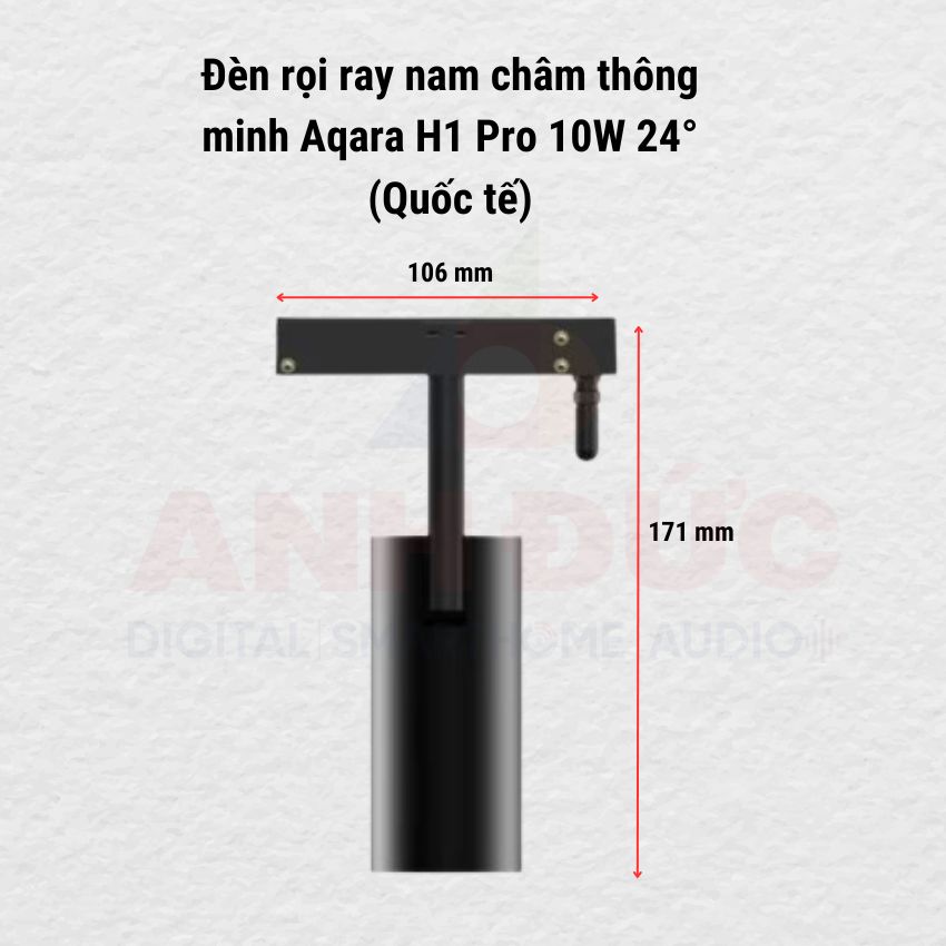 Thiết kế dạng mô đun của Đèn rọi ray nam châm thông minh Aqara H1 Pro 10W 24 Độ