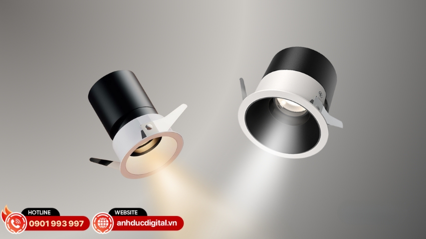 Đèn âm trần Spotlight Aqara T2 Pro sở hữu hai mức công suất 8W và 12W