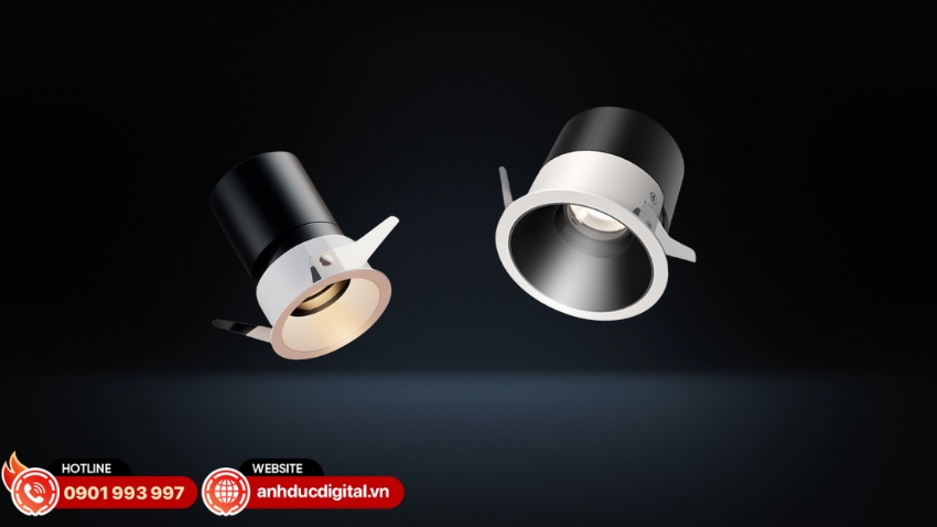 Aqara Downlight T2 Pro có khả năng điều chỉnh góc chiếu lên tới 25°