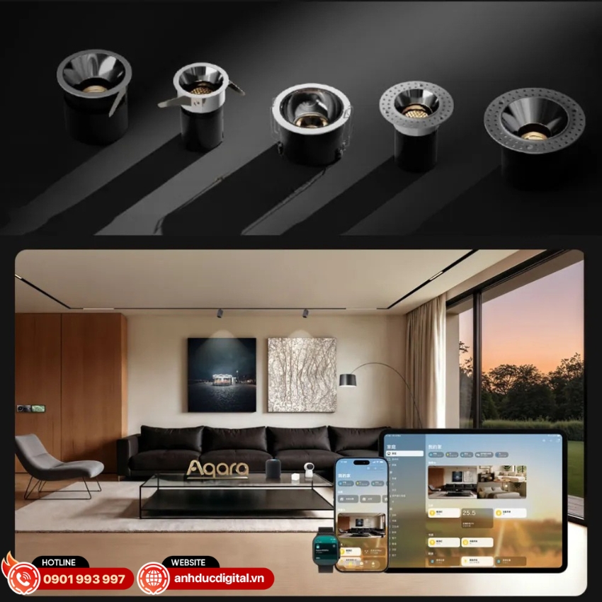 Aqara Downlight T2 Pro tương thích với các nền tảng nhà thông minh