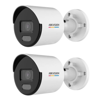 Trọn Bộ 4 Camera IP Hikvision ColorVu 2MP Màu Ban Đêm