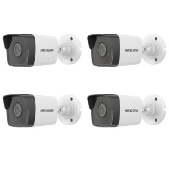 Trọn bộ 8 Camera IP Hikvision 2MP - IP67 - Hồng ngoại 30M - Tích hợp Micro