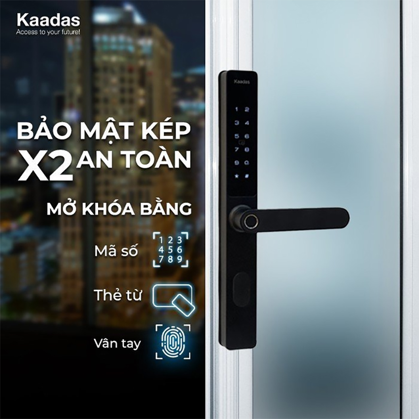 Khóa cửa nhôm Kaadas S10-5W 02
