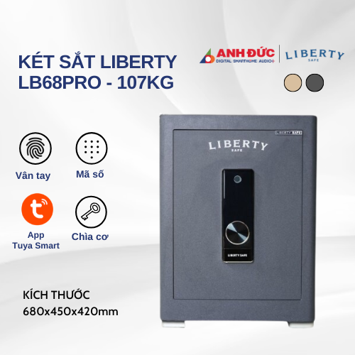 Két sắt thông minh Liberty LB68PRO - 107kg | Gray