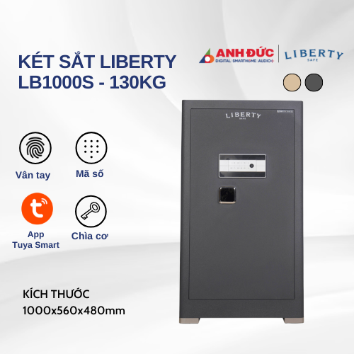 Két sắt thông minh Liberty LB1000s - 130Kg | Gray (Chính hãng)