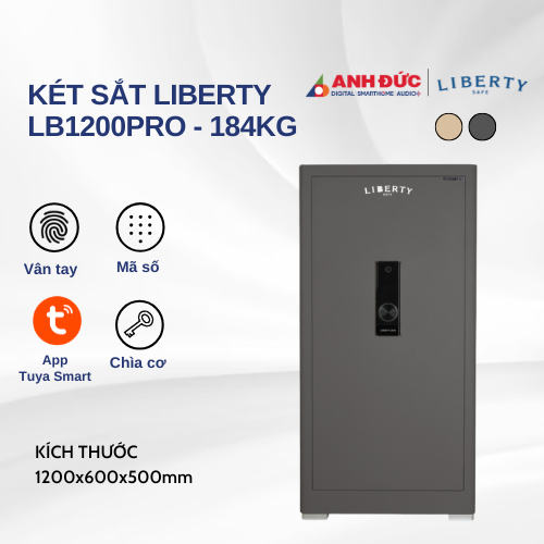 Két sắt thông minh Liberty LB1200PRO - 184kg | Gray (Chính hãng)