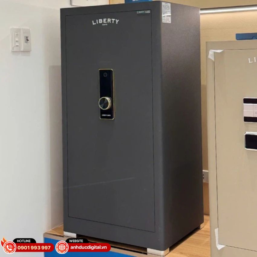 k&eacute;t sắt Liberty LB1200 Pro mở kh&oacute;a v&acirc;n tay app điện thoại