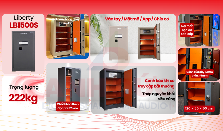 K&eacute;t sắt v&acirc;n tay Liberty LB1500S