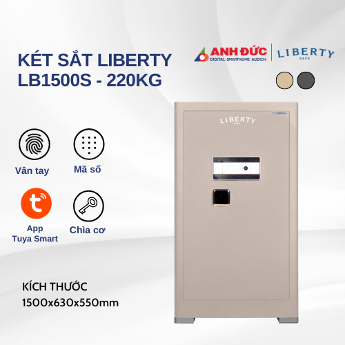 Két sắt thông minh Liberty LB1500s - 220Kg | Gold (Chính hãng)