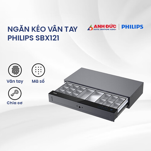 Ngăn kéo vân tay Philips SBX121