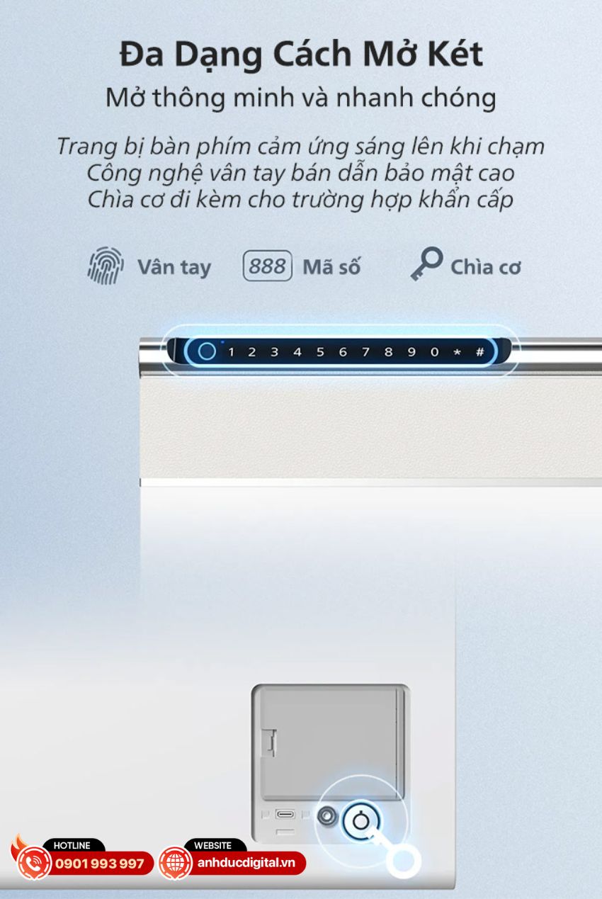 Philips SBX102 cung cấp ba phương thức mở khoá