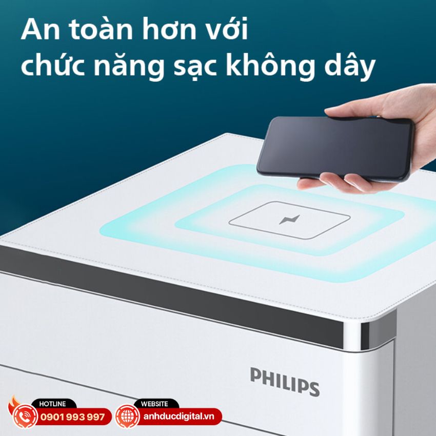 Két sắt Philips SBX301-5PC tích hợp sạc không dây