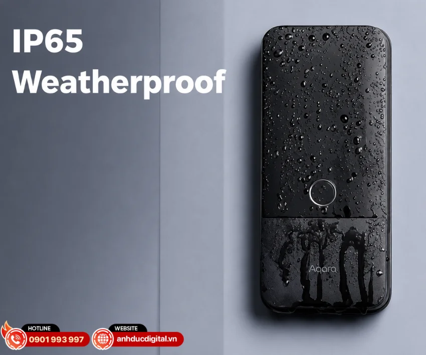 Aqara U400 đạt chuẩn chống nước v&agrave; bụi IP65