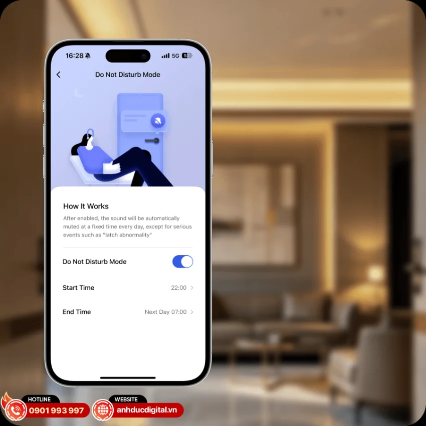 khóa cửa kính thông minh Aqara U500 còn được tích hợp nhiều tính năng an ninh hữu ích