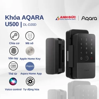 Khóa cửa thông minh Aqara U500 | Glass Door Lock DL-D20D (Chính hãng)