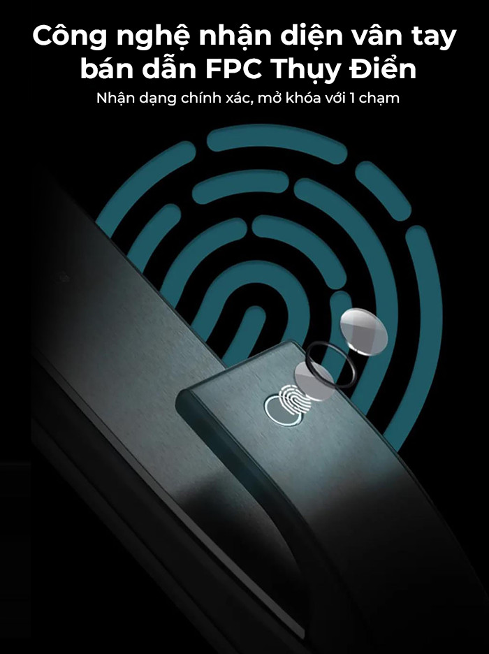 Khóa cửa gỗ Kaadas K9-5W 03