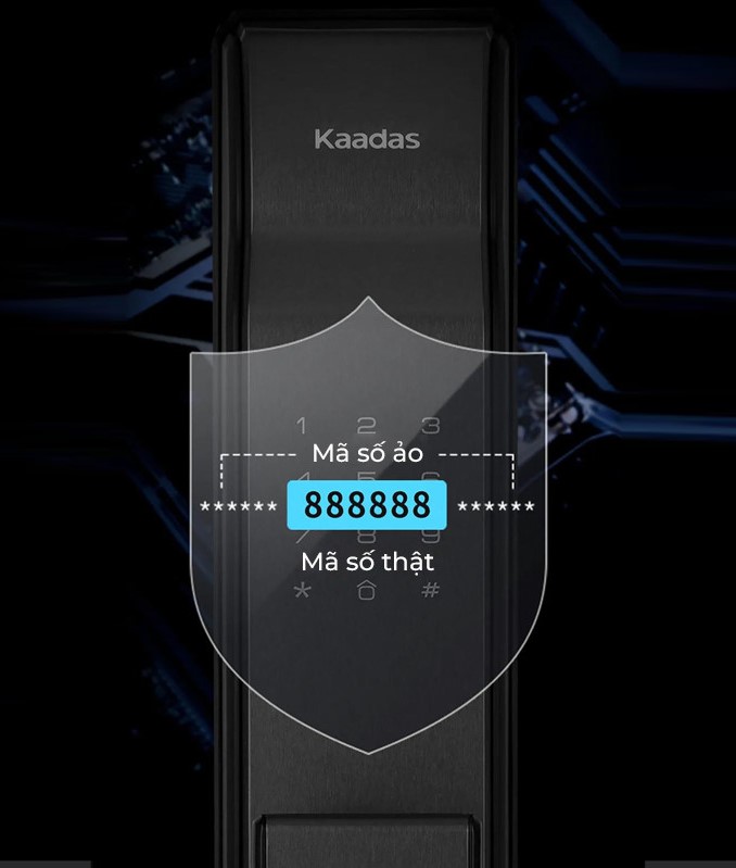 Khóa cửa gỗ Kaadas K9-5W 07