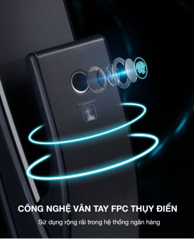 Tích hợp vân tay ngay trên tay cầm