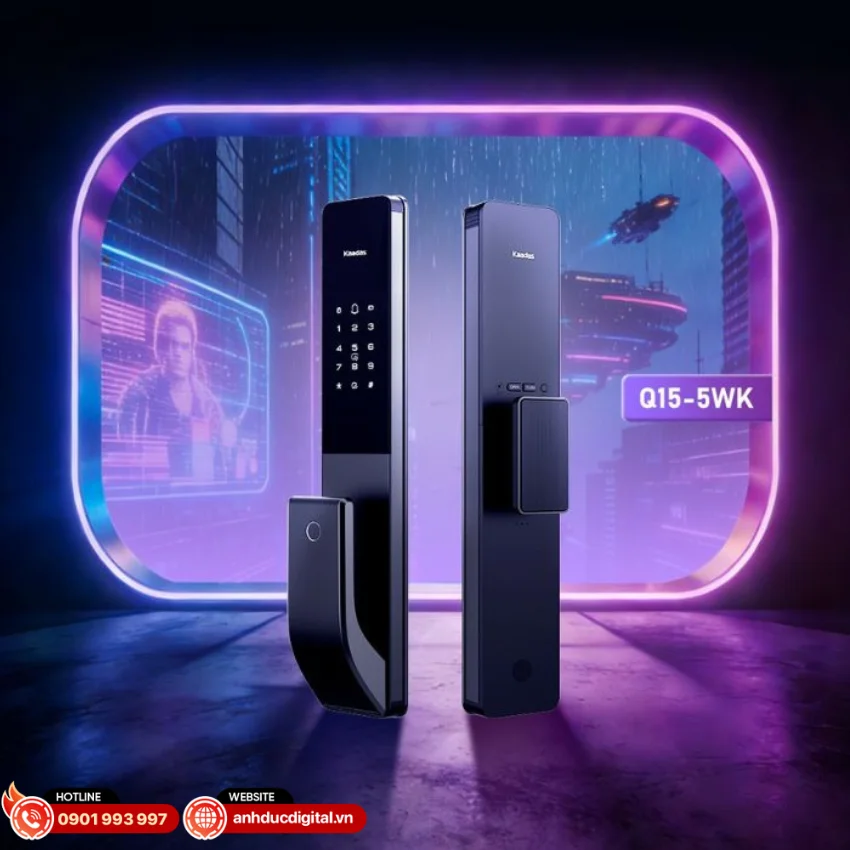 Kaadas Q15-5WK sở hữu thiết kế push-pull hiện đại