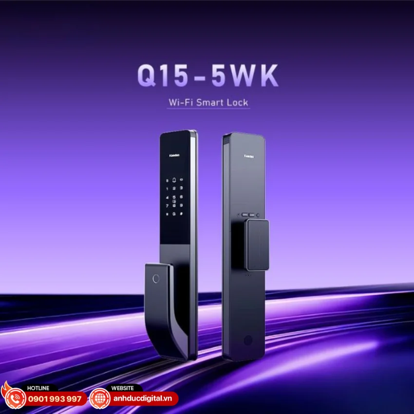 Kaadas Q15-5WK được t&iacute;ch hợp sẵn WiFi 2.4GHz