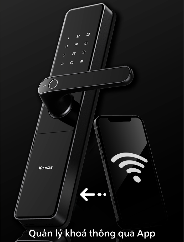Kết nối wifi thông qua app Kaadas trên điện thoại