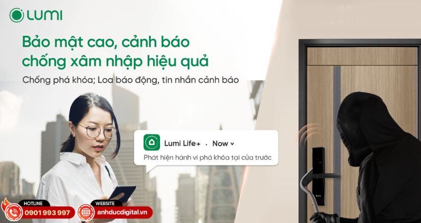 Bảo mật tiên tiến của khoá thông minh Lumi