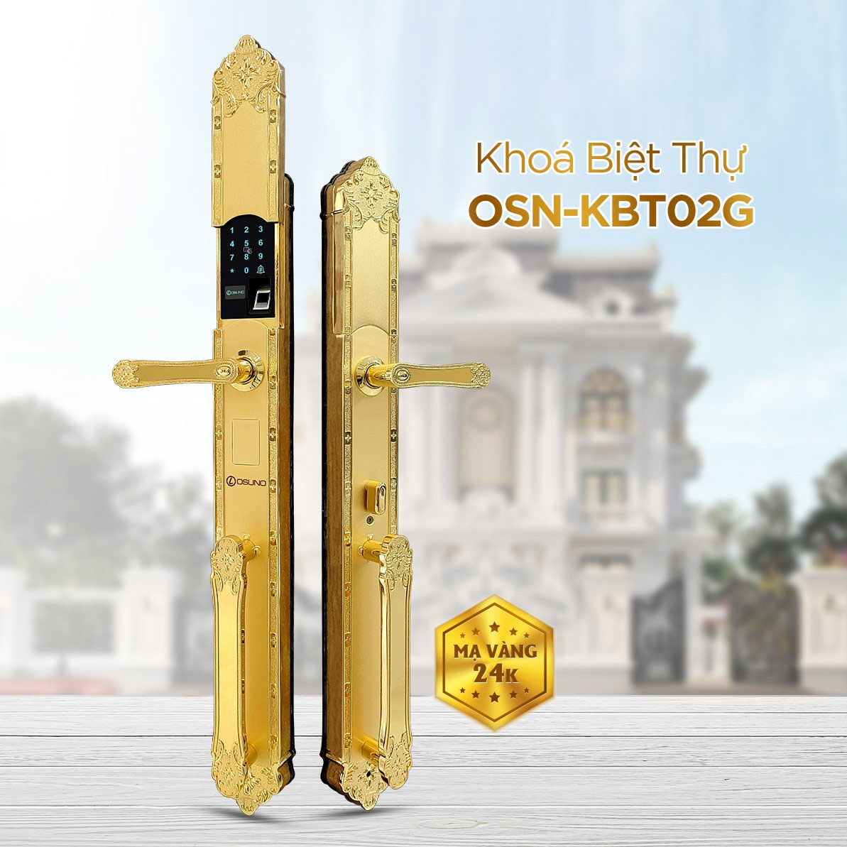 Thiết kế cao cấp, mạ v&agrave;ng 24K&nbsp;