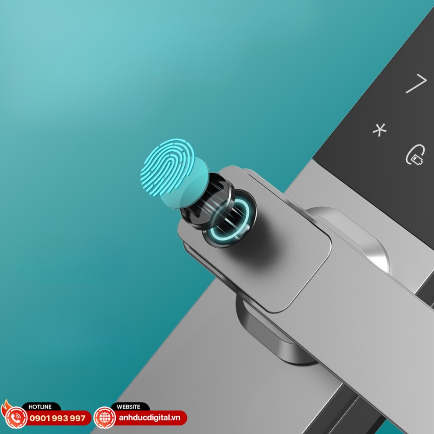 Khóa Philips DDL615-5HBS được trang bị cảm biến vân tay FPC Thụy Điển