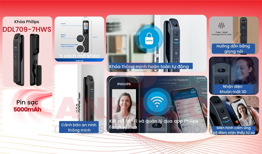 Khóa Philips DDL709-7HWS
