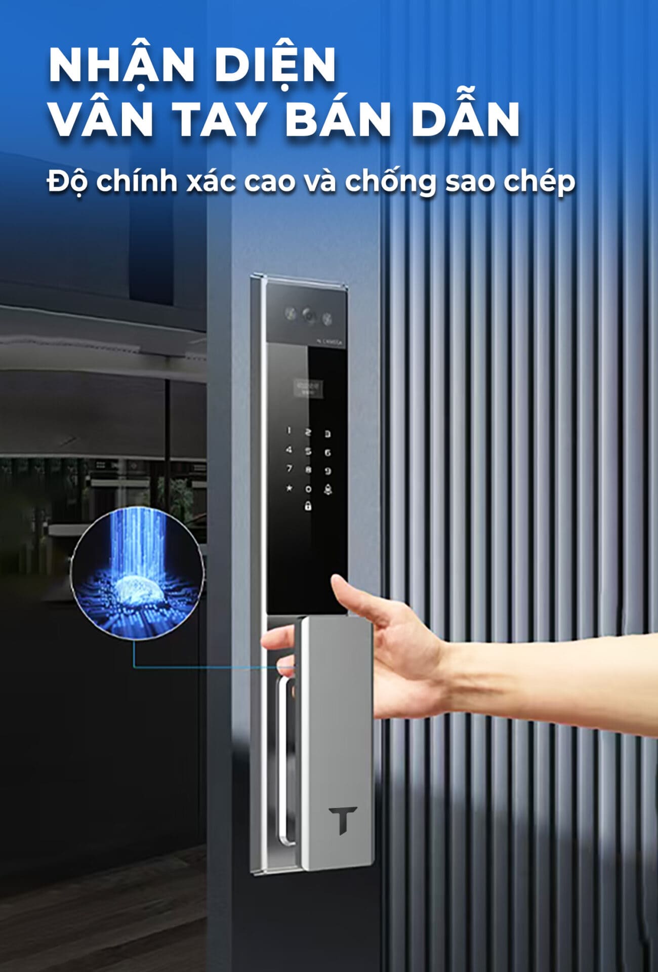 cảm biến vân tay bán dẫn trên khóa tenon a30