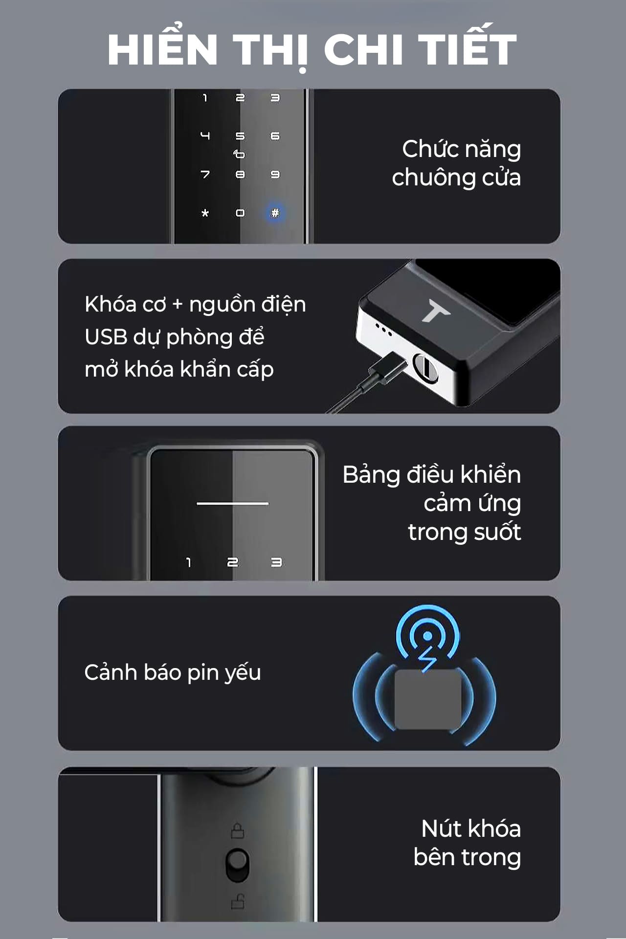 tiện ích sử dụng hàng ngày tenon hs5