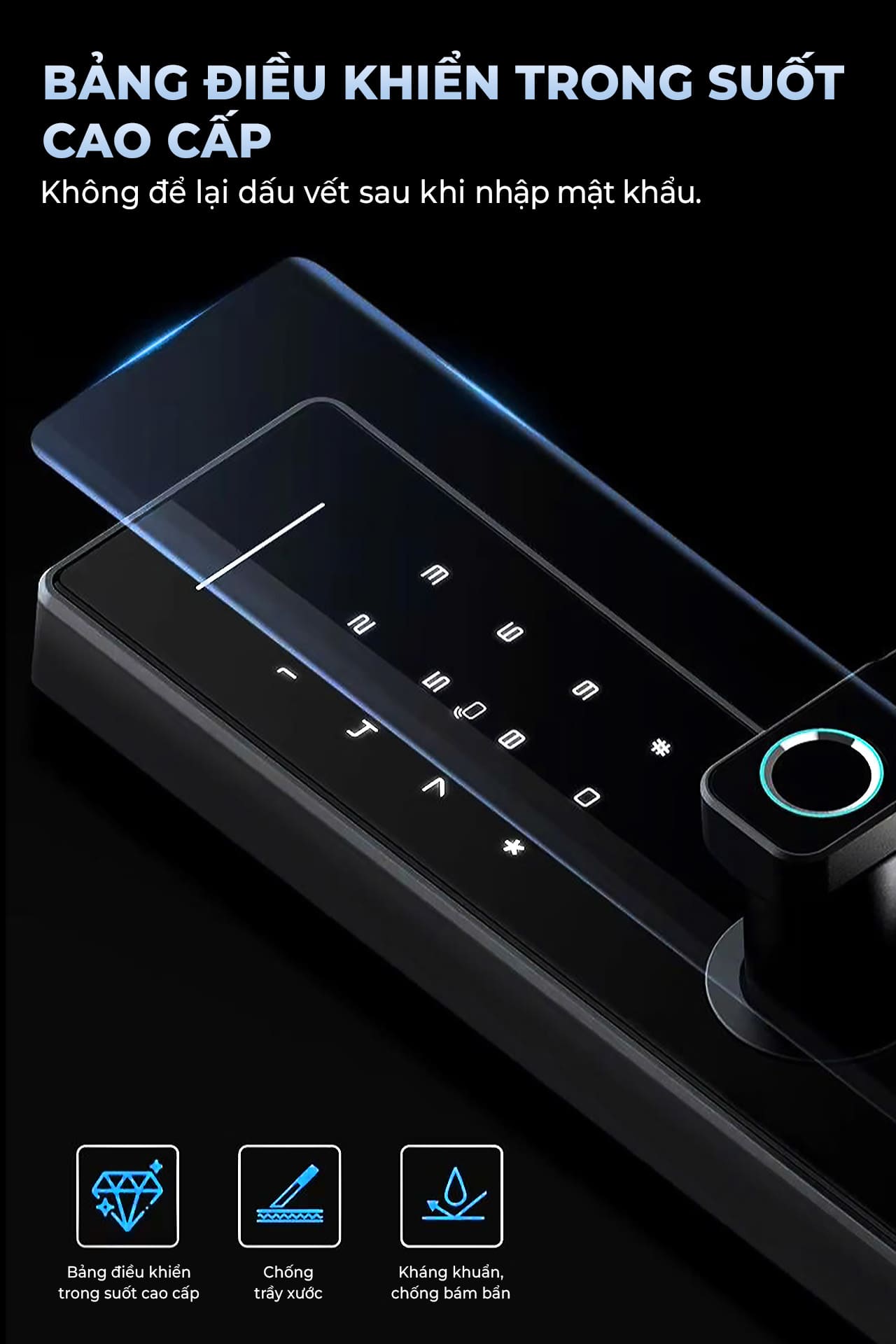 bàn phím cảm ứng khóa tenon hs5