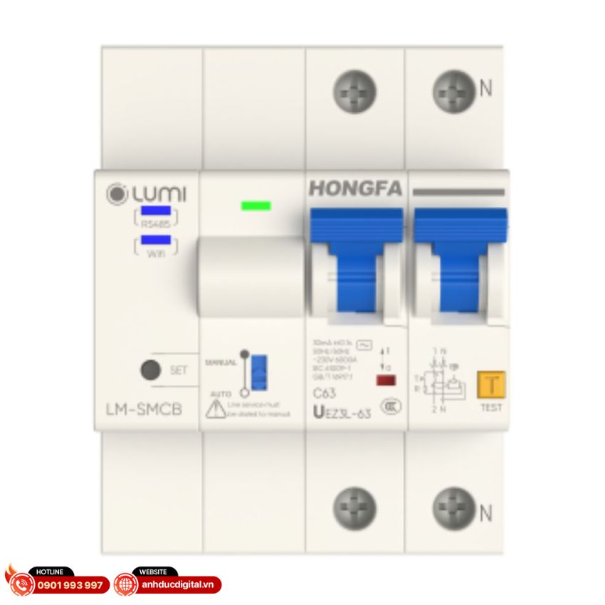 Ảnh mặt trước Aptomat chống giật Lumi