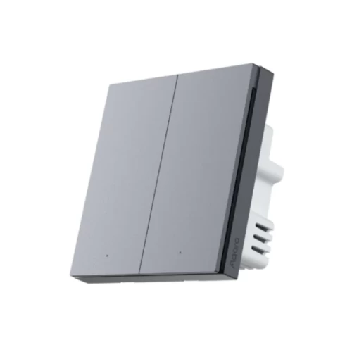 Công tắc vuông thông minh Aqara H1 Pro 2 nút | Black QBKG31LM-B (Chính hãng)