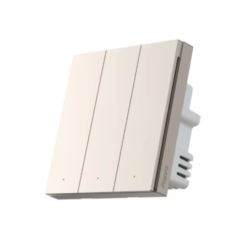 Công tắc vuông thông minh Aqara H1 Pro 3 nút | Yellow QBKG32LM (Chính hãng)