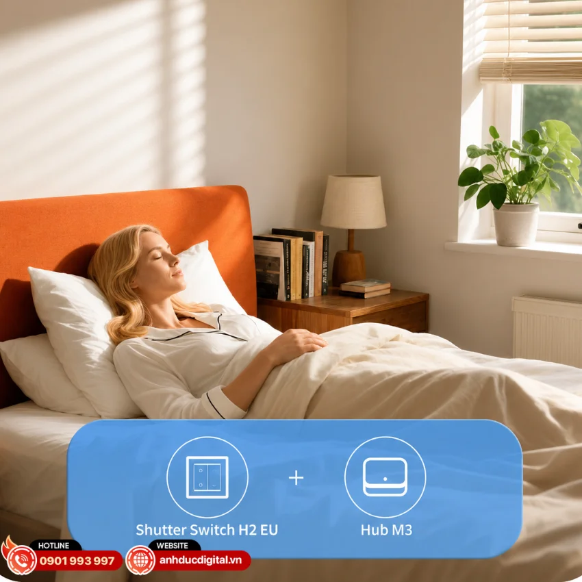 Aqara Shutter Switch H2 EU cho ph&eacute;p thiết lập nhiều kịch bản tự động h&oacute;a